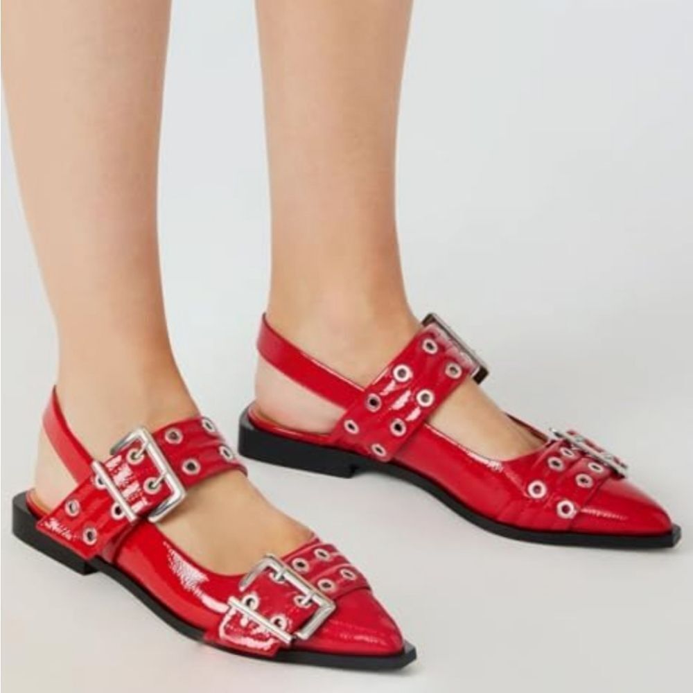 BRAND NEW SEYCHELLES BUCKLE  POINTED TOE SLINGBACK  COMFORTABLE BALLERIN… G1